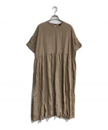 オオカミとフクロウ（オオカミトフクロウ）の古着「フクロウと三拍子のブーケ”5分袖”　PO-2539」｜ブラウン