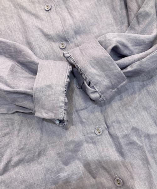 Loura meme（ローラ メーム）Loura meme (ローラ メーム) リネン刺繍入り2wayワンピース　3253464 ブルー サイズ:Freeの古着・服飾アイテム