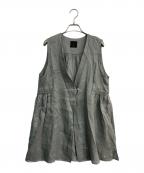 オオカミとフクロウオオカミトフクロウ）の古着「オオカミとうららの小さな押し花　TY-2525」｜グレー