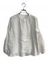 nest Robe（ネストローブ）の古着「リネンスタンドフリルブラウス　01235-1310-55」｜ホワイト