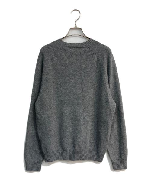 BROOKS BROTHERS（ブルックスブラザーズ）BROOKS BROTHERS (ブルックスブラザーズ) ボーダークルーネックニット グレー サイズ:Mの古着・服飾アイテム