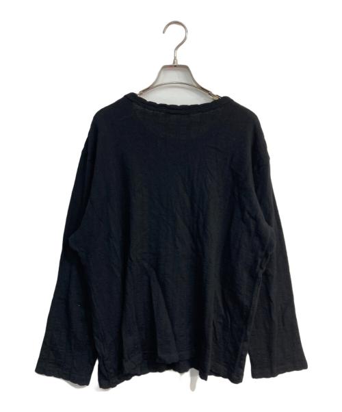 Y's for men（ワイズフォーメン）Y'S for men (ワイズフォーメン) ウールニット　90S 茶タグ　MS-T14-132 ブラック サイズ:Freeの古着・服飾アイテム