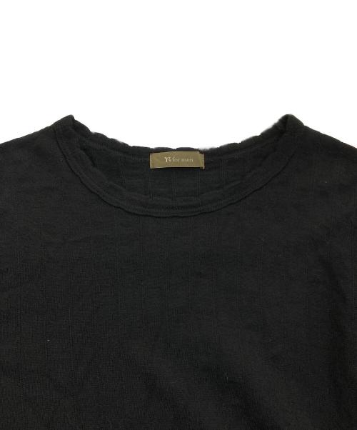 Y's for men（ワイズフォーメン）Y'S for men (ワイズフォーメン) ウールニット　90S 茶タグ　MS-T14-132 ブラック サイズ:Freeの古着・服飾アイテム