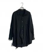 Y's for menワイズフォーメン）の古着「レーヨンロングスリーブシャツ　90‘s　茶タグ　MV-B03-200」｜ブラック