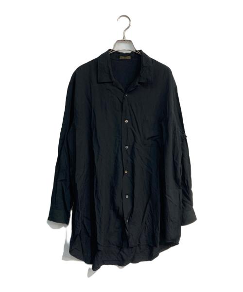Y's for men（ワイズフォーメン）Y's for men (ワイズフォーメン) レーヨンロングスリーブシャツ　90‘s　茶タグ　MV-B03-200 ブラック サイズ:-の古着・服飾アイテム