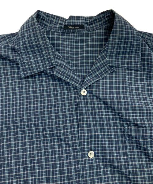 Y's for men（ワイズフォーメン）Y'S for men (ワイズフォーメン) チェックシャツ　MK-B29-056　17AW ネイビー サイズ:Freeの古着・服飾アイテム
