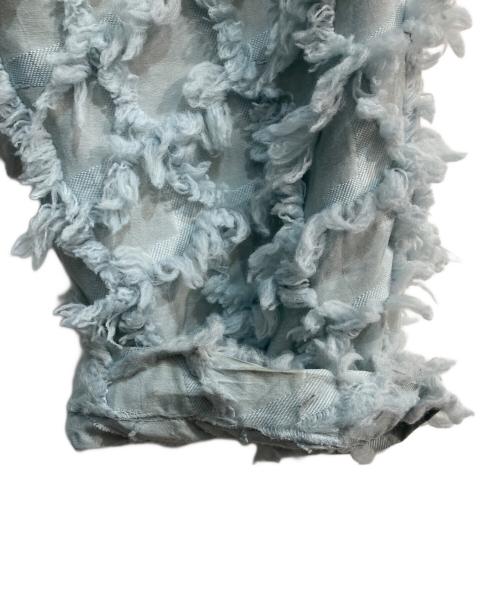 6(ROKU) BEAUTY&YOUTH（ロク ビューティーアンドユース）6(ROKU) BEAUTY&YOUTH (ロク ビューティーアンドユース) フリンジジャガードパンツ　8614-299-0587 ブルー サイズ:38の古着・服飾アイテム