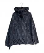 BEAMS PLUSビームスプラス）の古着「ジオメトリック プリント アノラック パーカ KOMATSU　38-18-0070-139」｜ネイビー