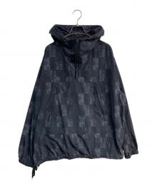 BEAMS PLUS（ビームスプラス）の古着「ジオメトリック プリント アノラック パーカ KOMATSU　38-18-0070-139」｜ネイビー