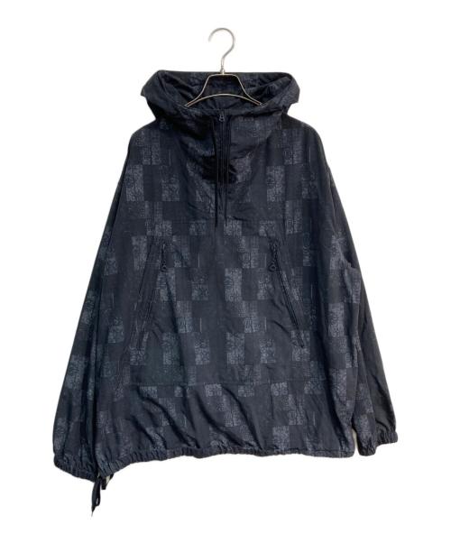 BEAMS PLUS（ビームスプラス）BEAMS PLUS (ビームスプラス) ジオメトリック プリント アノラック パーカ KOMATSU　38-18-0070-139 ネイビー サイズ:Lの古着・服飾アイテム