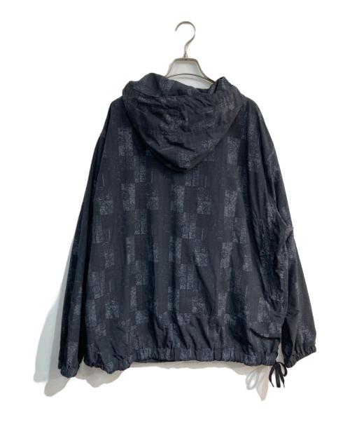BEAMS PLUS（ビームスプラス）BEAMS PLUS (ビームスプラス) ジオメトリック プリント アノラック パーカ KOMATSU　38-18-0070-139 ネイビー サイズ:Lの古着・服飾アイテム