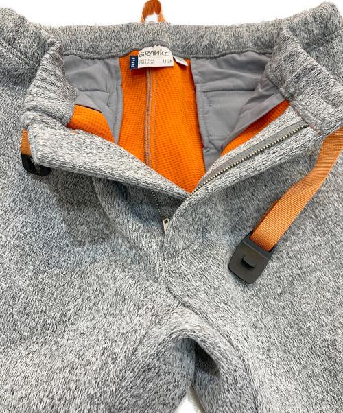 GRAMICCI（グラミチ）GRAMICCI (グラミチ) BEAMS (ビームス) ボンディングニットフリースナローパンツ グレー サイズ:Lの古着・服飾アイテム