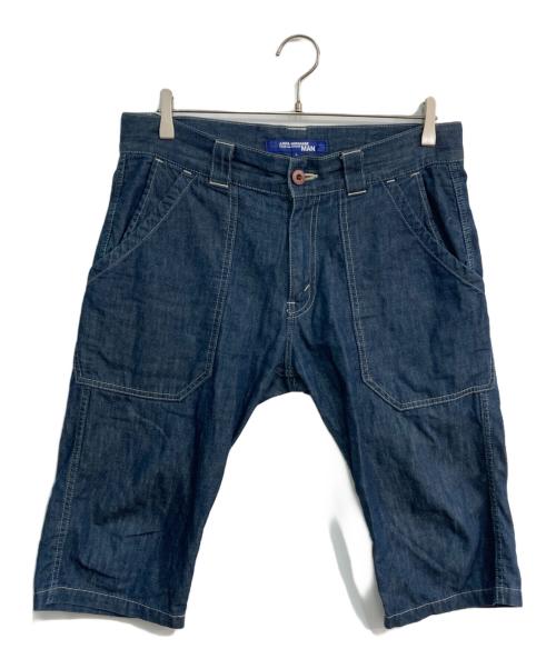 COMME des GARCONS JUNYA WATANABE MAN（コム デ ギャルソン ジュンヤ ワタナベ マン）COMME des GARCONS JUNYA WATANABE MAN (コム デ ギャルソン ジュンヤ ワタナベ マン) ハーフパンツ　AD2011　WI-P031 インディゴ サイズ:Lの古着・服飾アイテム