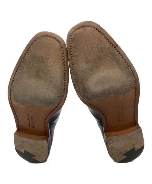 JOSEPH CHEANEY（ジョセフチーニー）Joseph Cheaney (ジョセフチーニー) BEAMS F (ビームスエフ) attache calf セミブローグ シューズ ブラック サイズ:7の古着・服飾アイテム