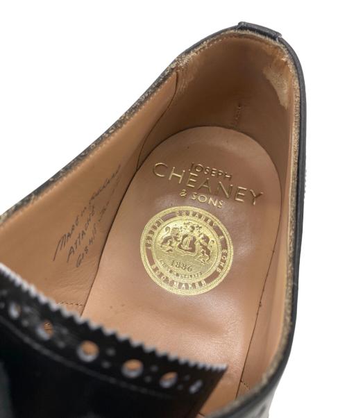 JOSEPH CHEANEY（ジョセフチーニー）Joseph Cheaney (ジョセフチーニー) BEAMS F (ビームスエフ) attache calf セミブローグ シューズ ブラック サイズ:7の古着・服飾アイテム