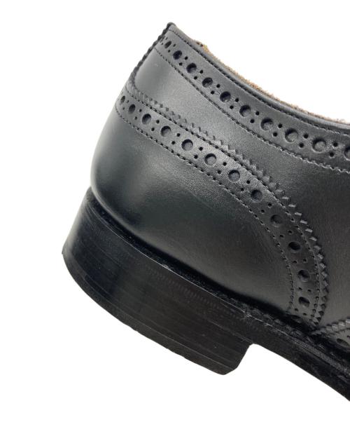 JOSEPH CHEANEY（ジョセフチーニー）Joseph Cheaney (ジョセフチーニー) BEAMS F (ビームスエフ) attache calf セミブローグ シューズ ブラック サイズ:7の古着・服飾アイテム