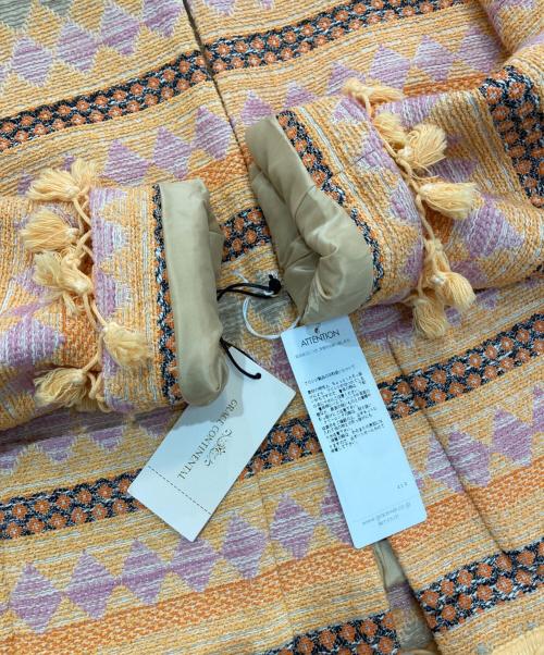 GRACE CONTINENTAL（（グレースコンチネンタル）GRACE CONTINENTAL (（グレースコンチネンタル) エスニックジャガードジャケット　01160-00 オレンジ サイズ:38の古着・服飾アイテム