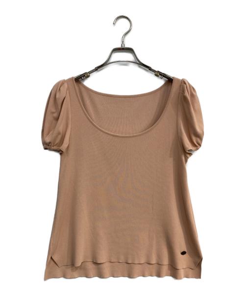 FOXEY NEWYORK（フォクシーニューヨーク）FOXEY NEWYORK (フォクシーニューヨーク) ノースリーブカットソー ピンク サイズ:42の古着・服飾アイテム