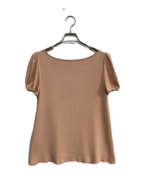 FOXEY NEWYORK（フォクシーニューヨーク）FOXEY NEWYORK (フォクシーニューヨーク) ノースリーブカットソー ピンク サイズ:42の古着・服飾アイテム