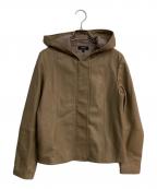 theoryセオリー）の古着「Soft Leather Zip Up JKT」｜ブラウン