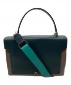 ANYA HINDMARCHアニヤ・ハインドマーチ）の古着「2WAYバッグ」｜グレー×ネイビー