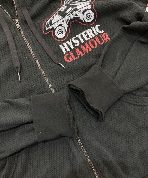 Hysteric Glamour（ヒステリックグラマー）Hysteric Glamour (ヒステリックグラマー) HYSTERIC ROLLERS パーカー 25SS　01251CF02 ブラック サイズ:Freeの古着・服飾アイテム