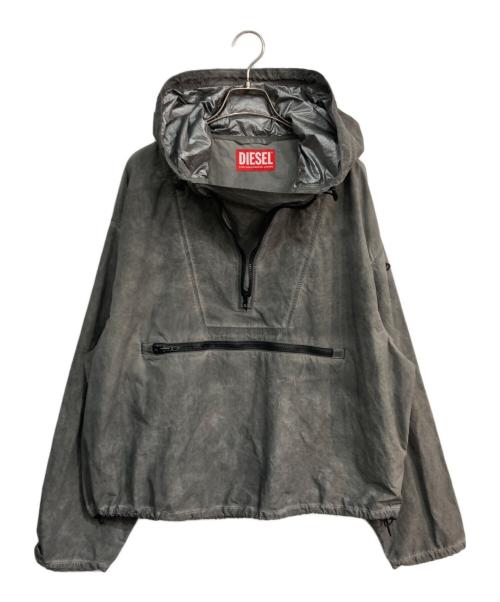 DIESEL（ディーゼル）DIESEL (ディーゼル) Packable hooded anorak jacke 25SS J-NOODE-A　A16207 グレー サイズ:46の古着・服飾アイテム