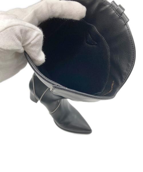 rienda（リエンダ）rienda (リエンダ) スタッズウエスタンブーツ ブラック サイズ:Lの古着・服飾アイテム