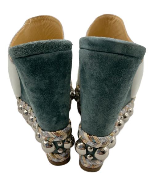 Christian Louboutin（クリスチャン・ルブタン）Christian Louboutin (クリスチャン・ルブタン) 厚底サンダル ホワイト サイズ:35の古着・服飾アイテム