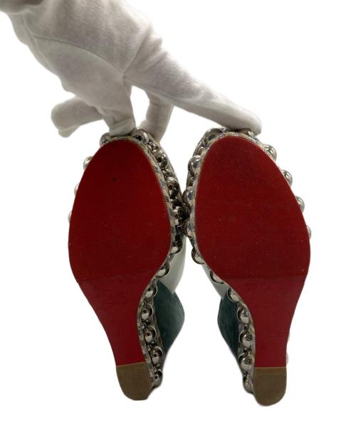 Christian Louboutin（クリスチャン・ルブタン）Christian Louboutin (クリスチャン・ルブタン) 厚底サンダル ホワイト サイズ:35の古着・服飾アイテム