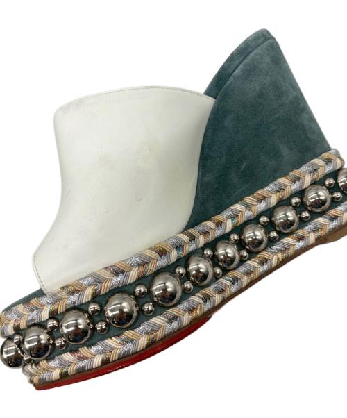 Christian Louboutin（クリスチャン・ルブタン）Christian Louboutin (クリスチャン・ルブタン) 厚底サンダル ホワイト サイズ:35の古着・服飾アイテム