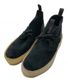 CLARKS ORIGINALS（クラークス オリジナルズ）の古着「BLACK SUEDE DESERT CUP」｜ブラック