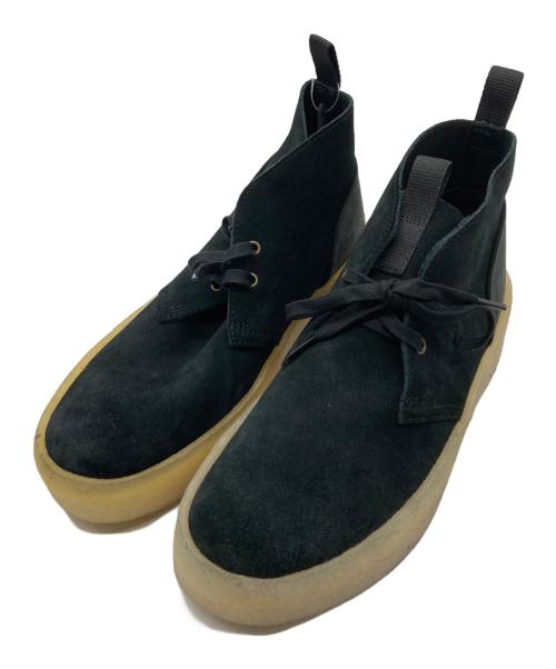 CLARKS ORIGINALS（クラークス オリジナルズ）CLARKS ORIGINALS (クラークス オリジナルズ) BLACK SUEDE DESERT CUP ブラック サイズ:25.5㎝の古着・服飾アイテム