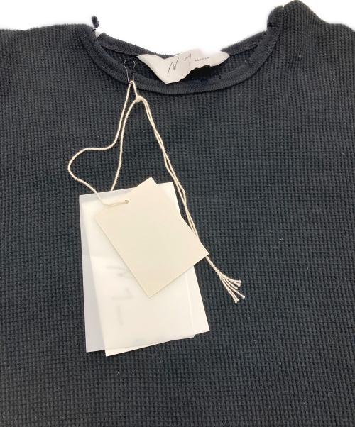 ANCELLM（アンセルム）ANCELLM (アンセルム) DAMAGE WAFFLE CREW LS T-SHIRT ブラック サイズ:1の古着・服飾アイテム