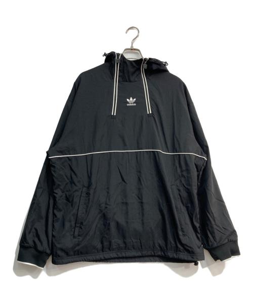 adidas Originals（アディダスオリジナル）adidas originals (アディダスオリジナル) アノラックパーカー ブラック サイズ:2XLの古着・服飾アイテム