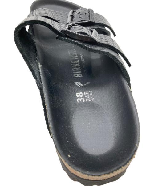 BIRKENSTOCK（ビルケンシュトック）BIRKENSTOCK (ビルケンシュトック) ARIZONA WOVEN EMBOSS ブラック サイズ:24.5cmの古着・服飾アイテム