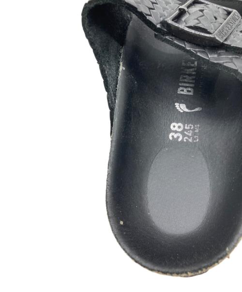 BIRKENSTOCK（ビルケンシュトック）BIRKENSTOCK (ビルケンシュトック) ARIZONA WOVEN EMBOSS ブラック サイズ:24.5cmの古着・服飾アイテム
