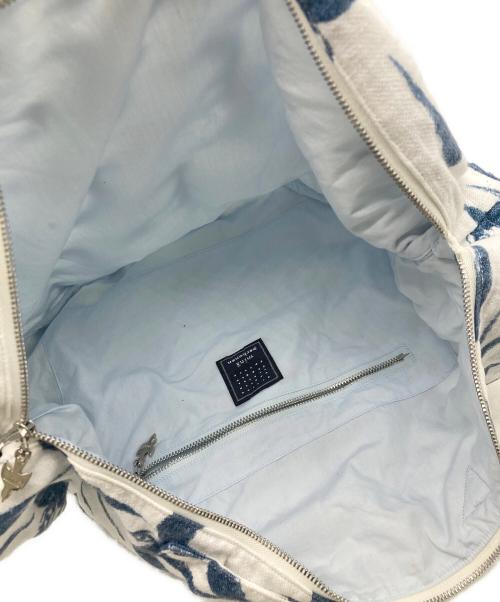 mina perhonen（ミナ ペルホネン）mina perhonen (ミナ ペルホネン) hello swallowショルダーバッグ ホワイト×ブルーの古着・服飾アイテム