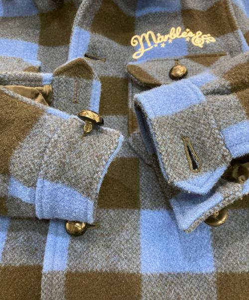 MARBLES（マーブルズ）MARBLES (マーブルズ) バッファロージャケット ブルー×ブラック サイズ:Mの古着・服飾アイテム