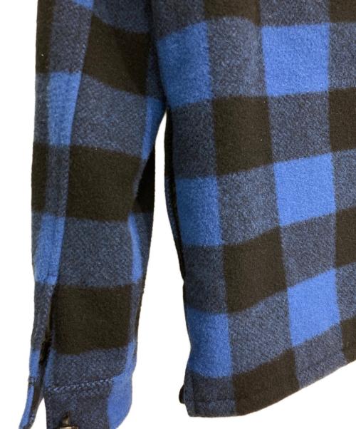 MARBLES（マーブルズ）MARBLES (マーブルズ) バッファロージャケット ブルー×ブラック サイズ:Mの古着・服飾アイテム