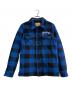MARBLES（マーブルズ）の古着「バッファロージャケット」｜ブルー×ブラック