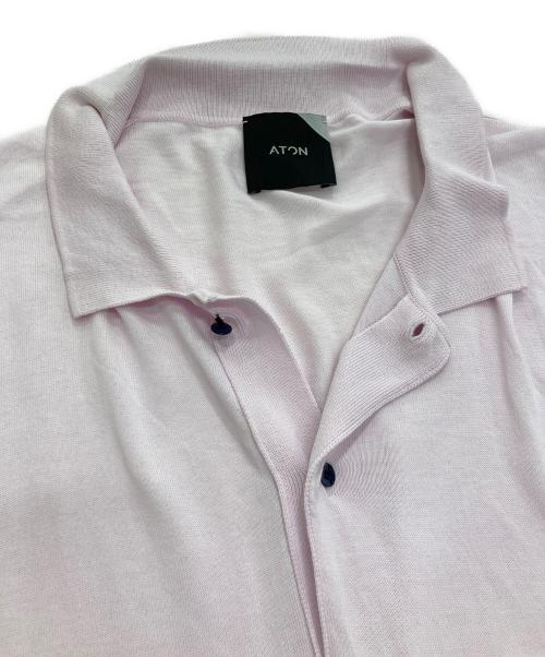 ATON（エイトン）ATON (エイトン) ニットポロシャツ ピンク サイズ:4の古着・服飾アイテム