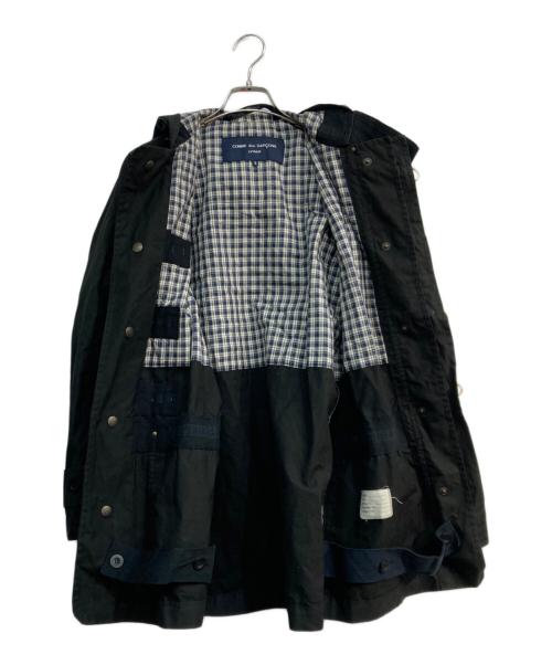 COMME des GARCONS HOMME（コムデギャルソン オム）COMME des GARCONS HOMME (コムデギャルソン オム) GLOVER ALL (グローバーオール) オイルドコットンダッフルコート ブラック サイズ:Sの古着・服飾アイテム