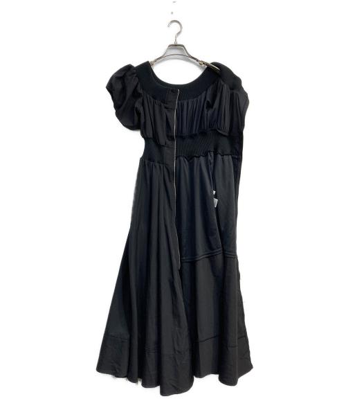 rienda（リエンダ）rienda (リエンダ) MA-1オフショルフレアワンピース ブラック サイズ:M 未使用品の古着・服飾アイテム