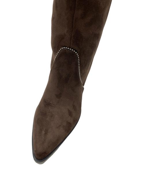 rienda（リエンダ）rienda (リエンダ) スタッズウエスタンブーツ ブラウン サイズ:Lの古着・服飾アイテム