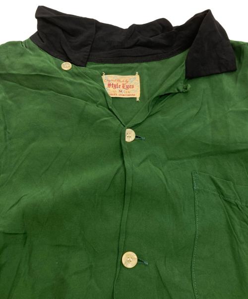 STYLE EYES（スタイルアイズ）STYLE EYES (スタイルアイズ) RAYON BOWLING SHIRT “KFMB-TV” グリーン サイズ:Mの古着・服飾アイテム