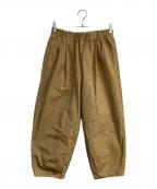 KAGUREカグレ）の古着「コットンクロップドパンツ　GAA4-24M013」｜ベージュ