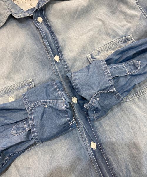 Frank&Eileen（フランクアンドアイリーン）Frank&Eileen (フランクアンドアイリーン) Ron Herman (ロンハーマン) デニムシャツ　222070242-1110 インディゴ サイズ:Sの古着・服飾アイテム