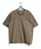 blurhms ROOTSTOCKブラームスルーツストック）の古着「Rough&Smooth Thermal Over-neck」｜ベージュ