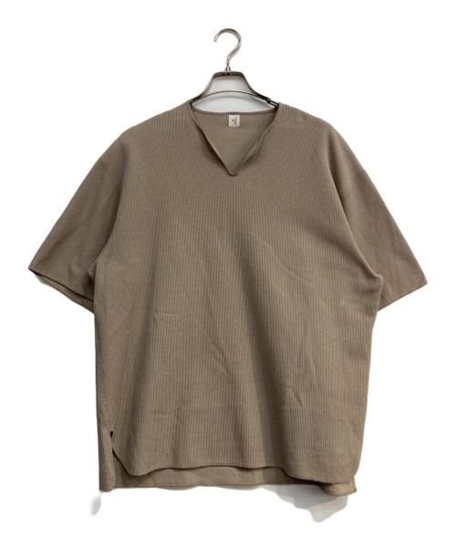 blurhms ROOTSTOCK（ブラームスルーツストック）blurhms ROOTSTOCK (ブラームスルーツストック) Rough&Smooth Thermal Over-neck ベージュ サイズ:Freeの古着・服飾アイテム